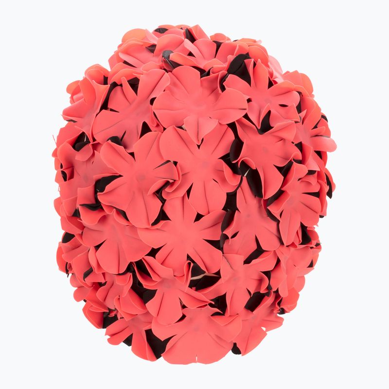 Moteriška plaukimo kepuraitė Fashy Flowers red / black 4