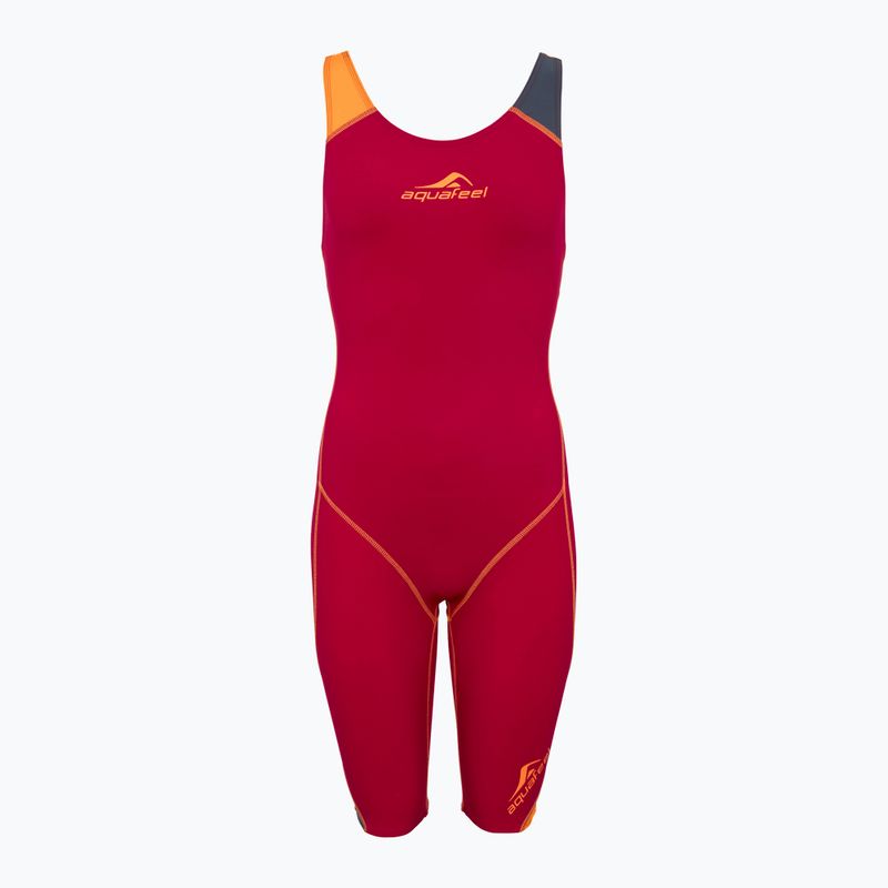 Moteriškas vientisas plaukimo kostiumas aquaFeel N2K Openback red