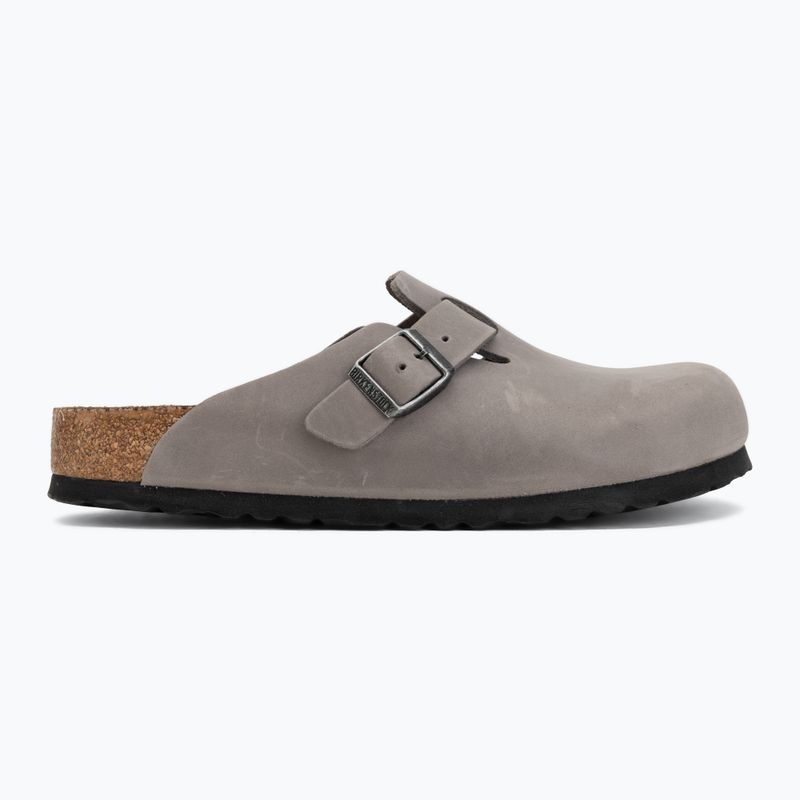 Šlepetės BIRKENSTOCK Boston Soft Footbed Oiled Leather Regular iron 2