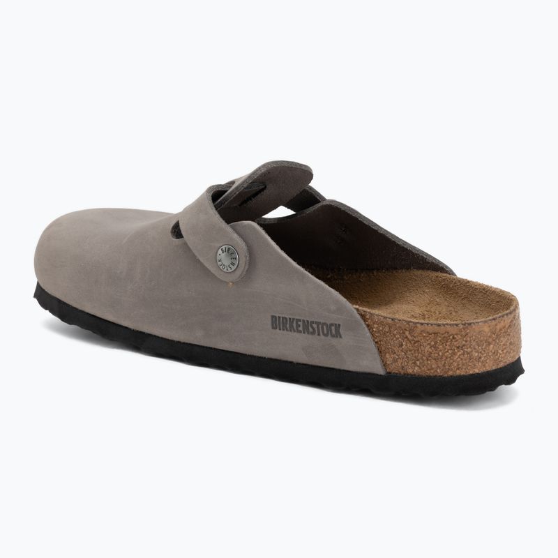 Šlepetės BIRKENSTOCK Boston Soft Footbed Oiled Leather Regular iron 3