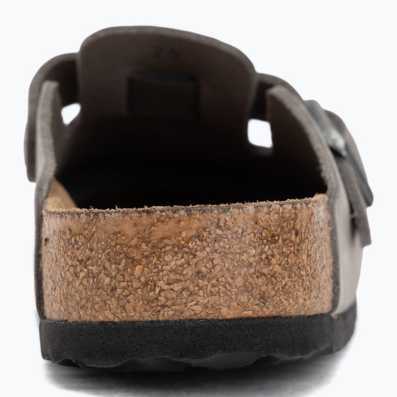 Šlepetės BIRKENSTOCK Boston Soft Footbed Oiled Leather Regular iron 6