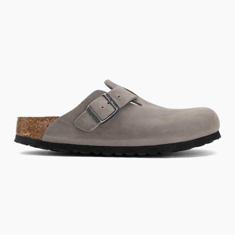 Šlepetės BIRKENSTOCK Boston Soft Footbed Oiled Leather Narrow iron 2