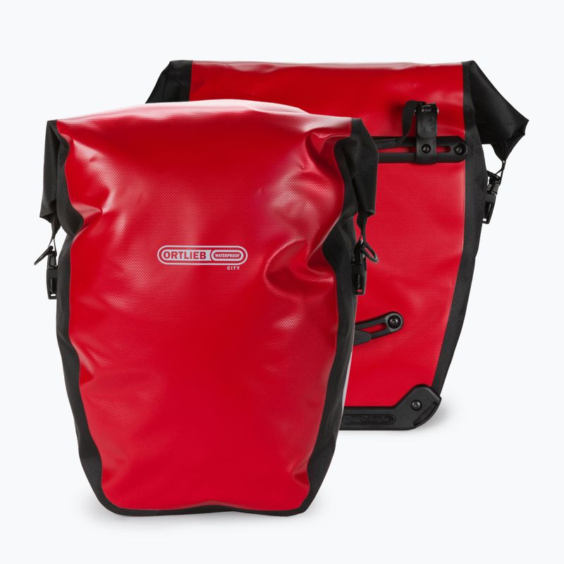 ORTLIEB Galinis galinis ratukas Miesto dviračių krepšiai raudoni O-F5001