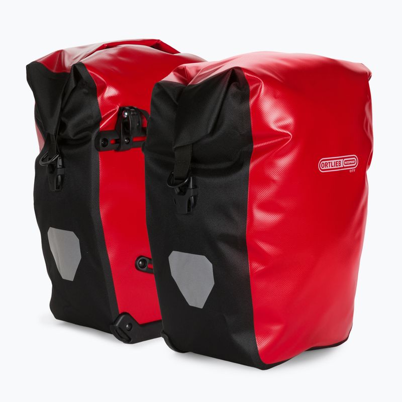 ORTLIEB Galinis galinis ratukas Miesto dviračių krepšiai raudoni O-F5001 9