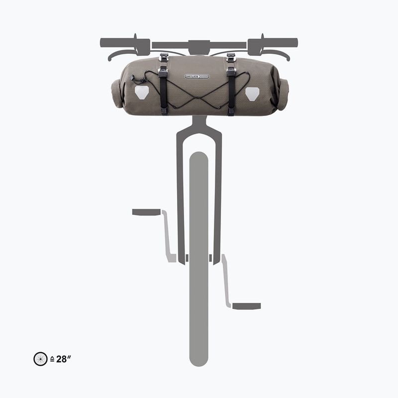 Dviračio krepšys ant vairo ORTLIEB Handlebar-Pack Flex 15 l dark sand 7