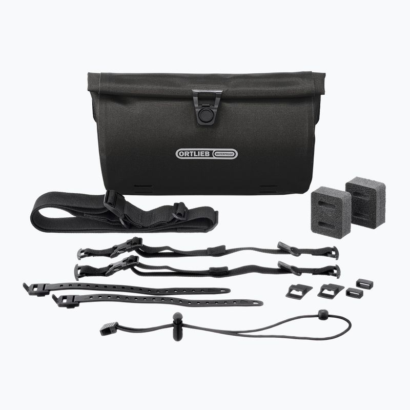 Dviračio vairo krepšys ORTLIEB Velo-Sling 3 l black