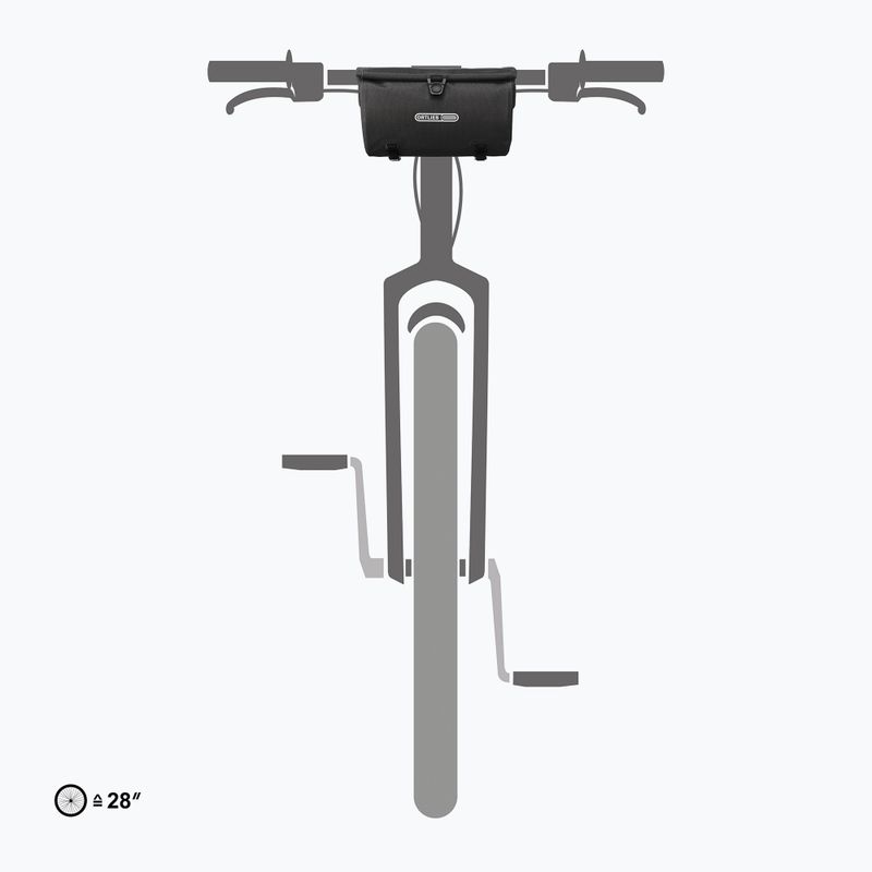 Dviračio vairo krepšys ORTLIEB Velo-Sling 3 l black 9