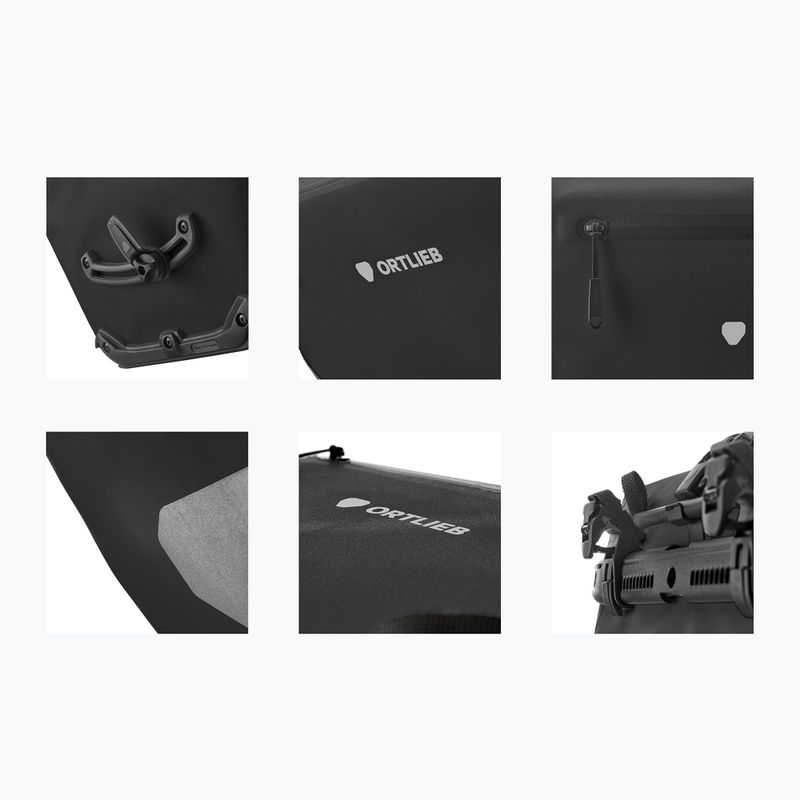 Dviračio maišelis Ortlieb Tylna Back-Roller Zip-Pocket Tidura Strong QL2.2 20L black 9