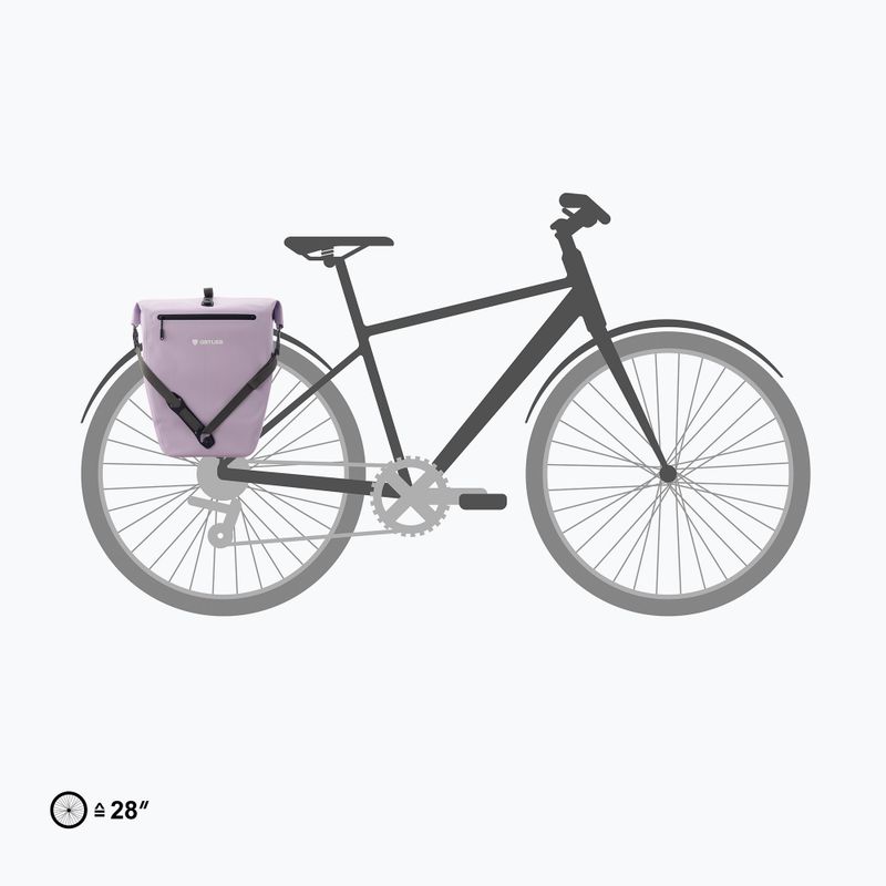Dviračio maišelis Ortlieb Tylna Back-Roller Zip-Pocket Tidura Strong QL2.2 20L lavender 8
