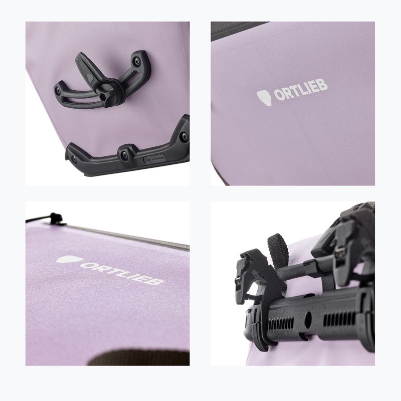 Dviračio maišelis Ortlieb Tylna Back-Roller Zip-Pocket Tidura Strong QL2.2 20L lavender 9