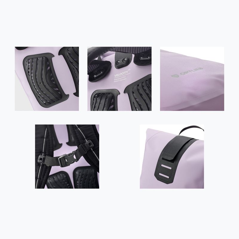 Kuprinė Ortlieb Velocity Tidura Strong 23L lavender 9