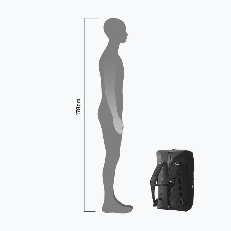 Kelioninė kuprinė Ortlieb Duffle Zip Tidura Strong 60L black 10