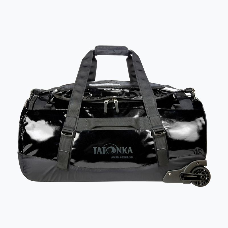 Krepšys ant ratukų Tatonka Barrel Roller 80 l black