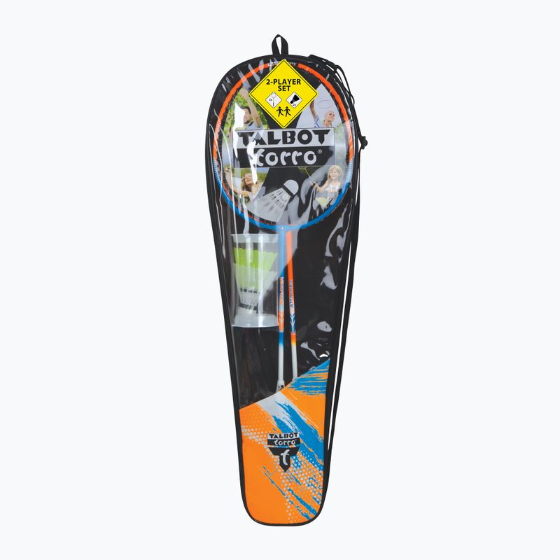 Talbot-Torro 2 Attacker mėlynai oranžinis badmintono rinkinys 449411 7