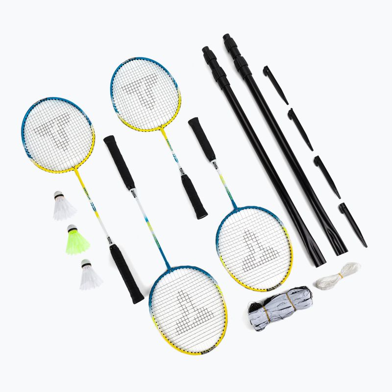 Talbot-Torro šeimyninis badmintono rinkinys mėlyna/geltona 449415