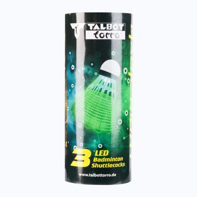 Talbot-Torro Federball Magic Night LED badmintono smiginis 3 vnt. 479123