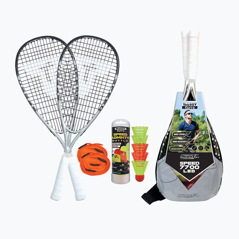 Talbot-Torro Speedbadminton Speed 7700 LED krosmintono rinkinys baltas 490127 8