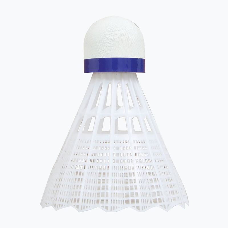 Talbot-Torro Tech 350 badmintono kamuoliukai, nailoniniai 6 vnt., balti 479102 3