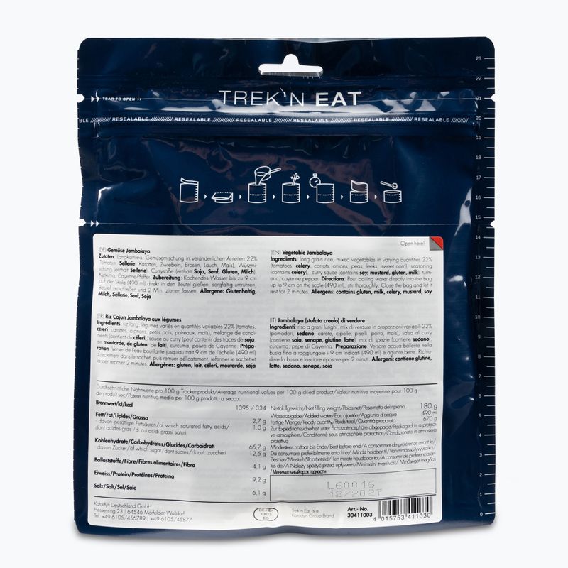 Liofilizuotas maistas Trek'n Eat Vegetable Jambalaya 30411003 2