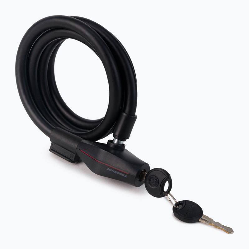 Trelock Sk 312/180/12 spiralinė dviračio spyna juoda TR-8005365 2