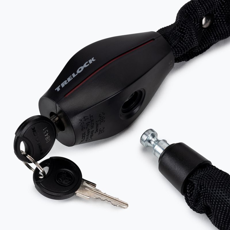 Trelock Bc 380/85/7 grandininė dviračių spyna juoda TR-8005432 3