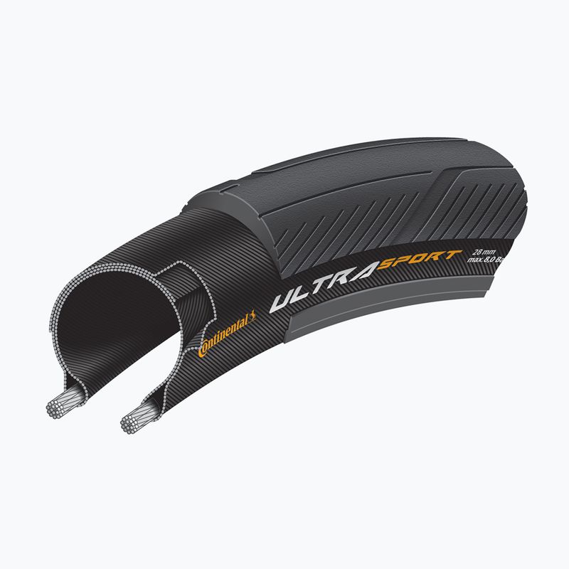 Continental Ultra Sport III 700x25C riedanti juoda padanga CO0150464 5