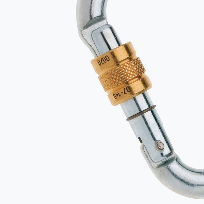 Karabinas EDELRID Steel HMS Screw silver 2