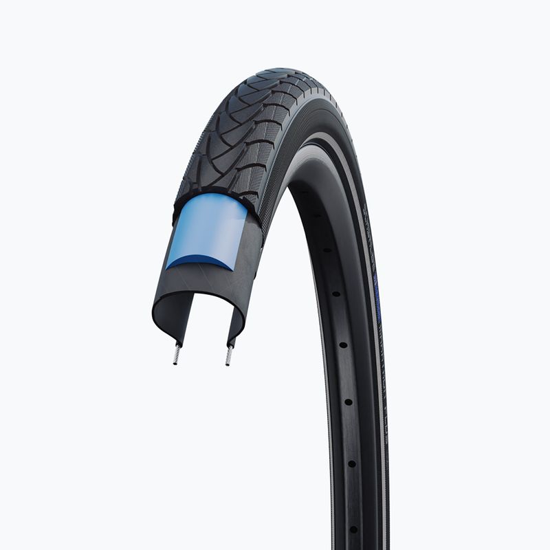 SCHWALBE Marathon Plus Smart Guard Addix wire black reflex dviračio padanga 5