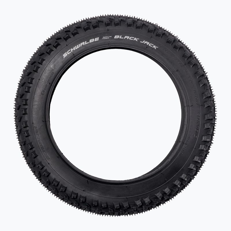 SCHWALBE dviračio padanga Black Jack K-Guard Black N Roll juoda viela 4