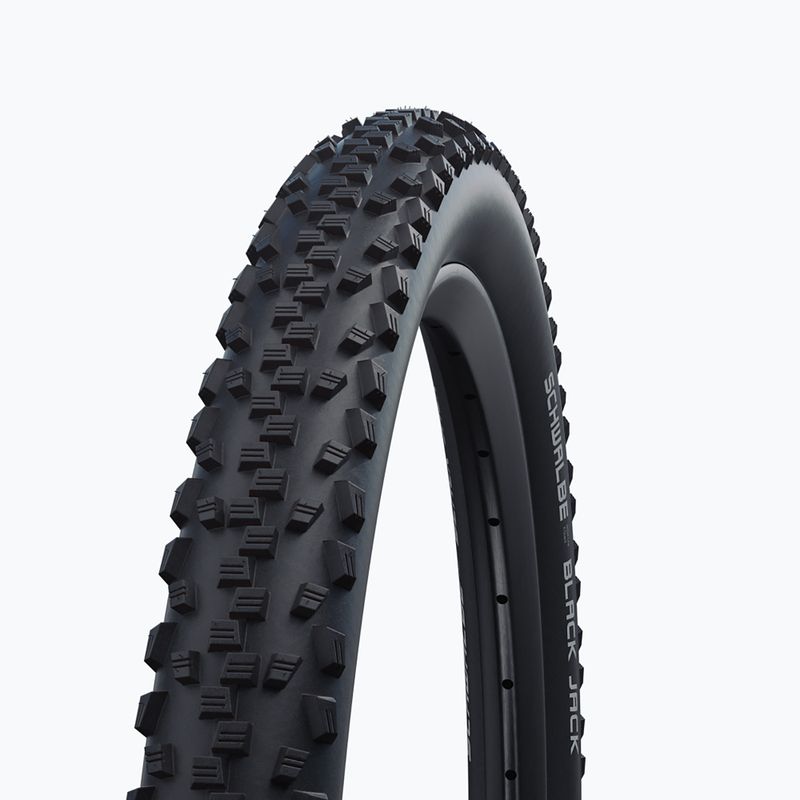 SCHWALBE dviračio padanga Black Jack K-Guard Black N Roll juoda viela