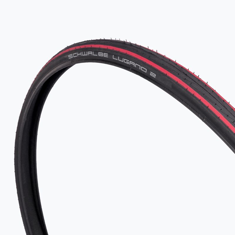 SCHWALBE Lugano II K-Guard Silica vielos raudonos juostos dviračio padanga 2