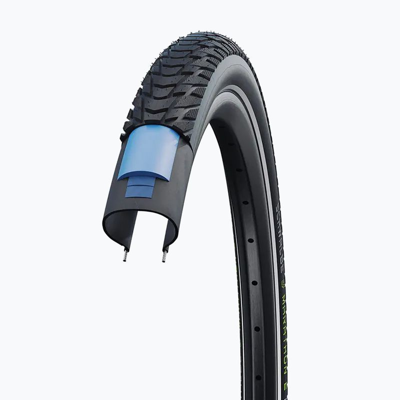 Dviračio padanga SCHWALBE Marathon E-Plus Smart Dualguard Addix E 28 x 1.50 black reflex