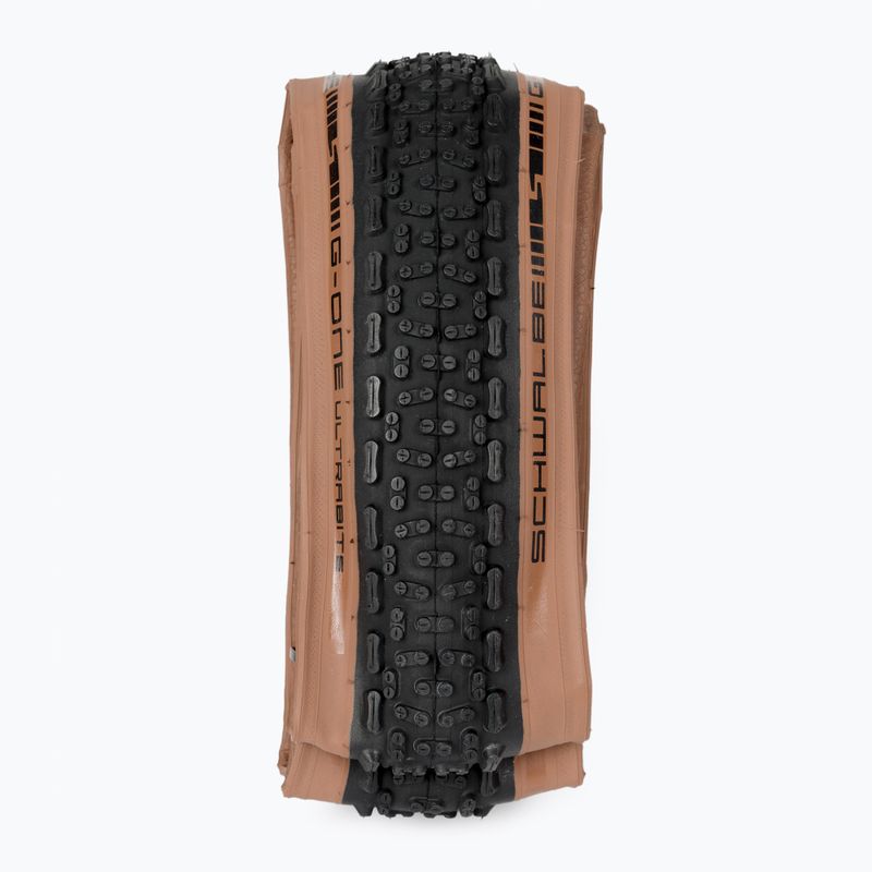 SCHWALBE G-One Ultrabite Raceguard Addix sk. bronzos spalvos šoninė dviračių padanga 2