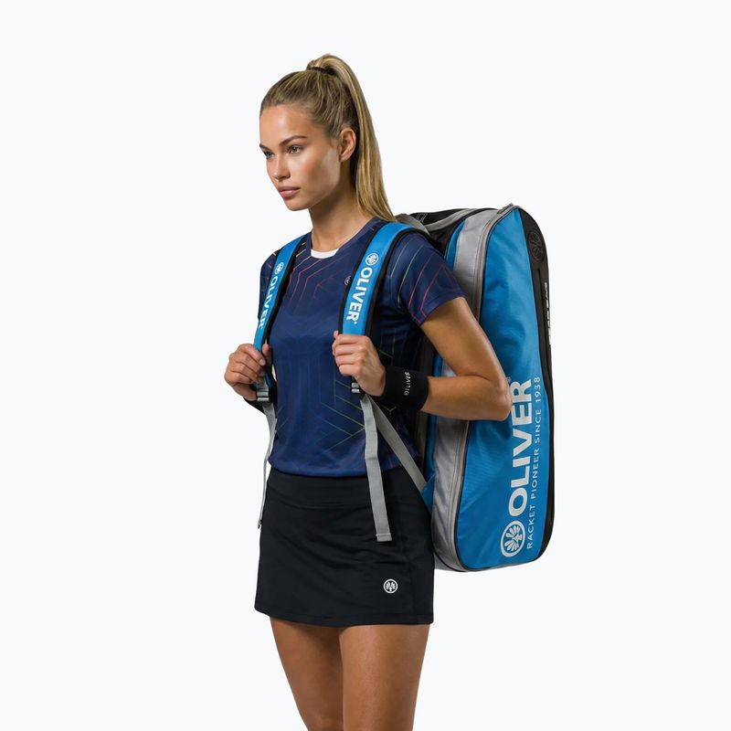 Krepšys skvošui Oliver Gearbag gray/blue 3