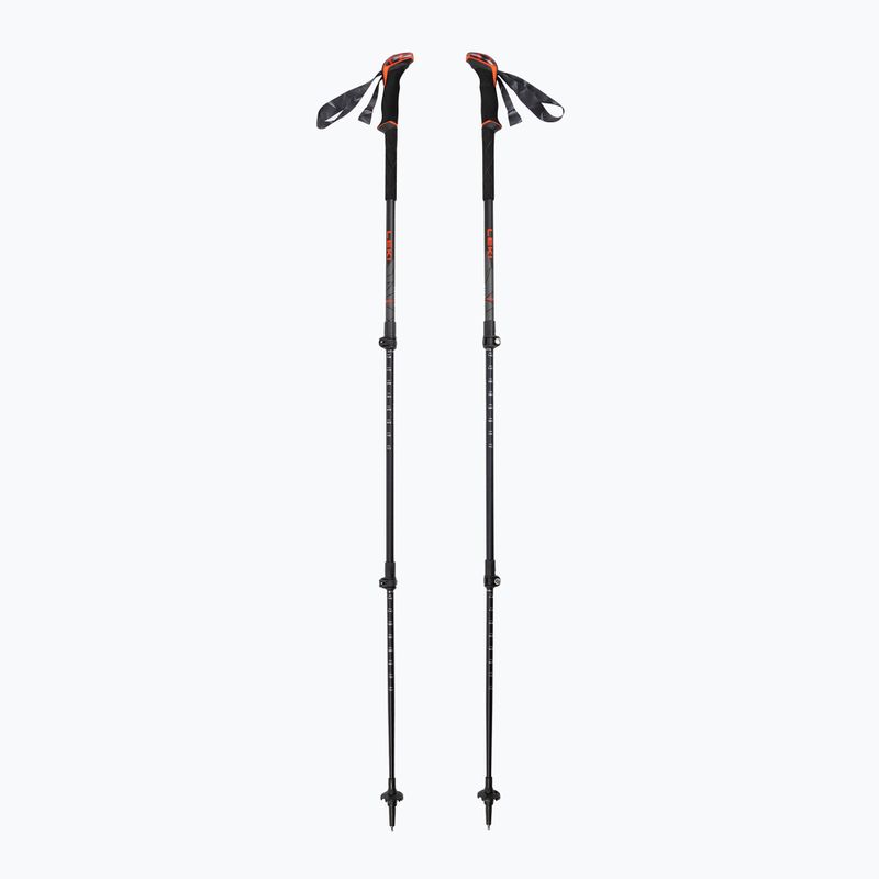 Žygio lazdos LEKI Makalu bright red/black/dark anthracite