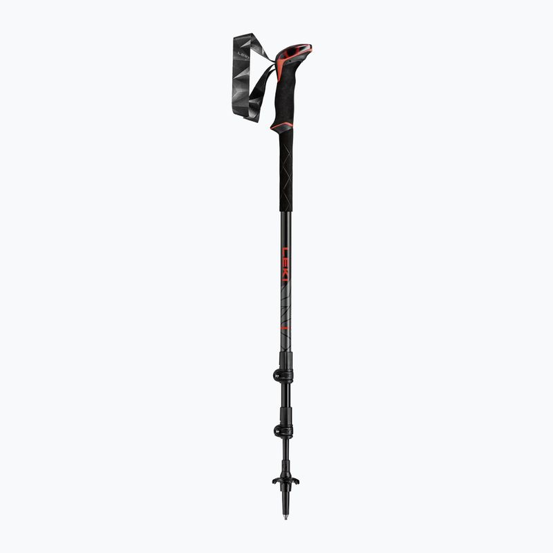 Žygio lazdos LEKI Makalu bright red/black/dark anthracite 7