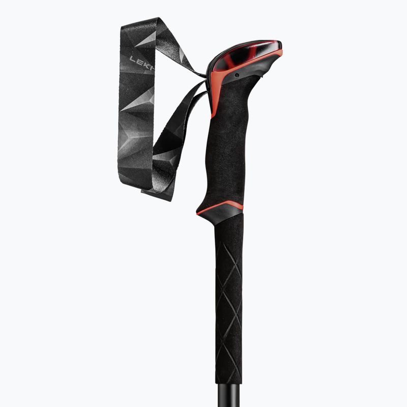 Žygio lazdos LEKI Makalu bright red/black/dark anthracite 8