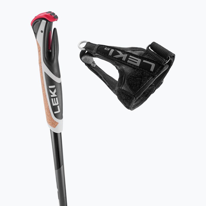 Bėgimo slidžių lazdos LEKI XTA 5.5 black/white/neon yellow 4