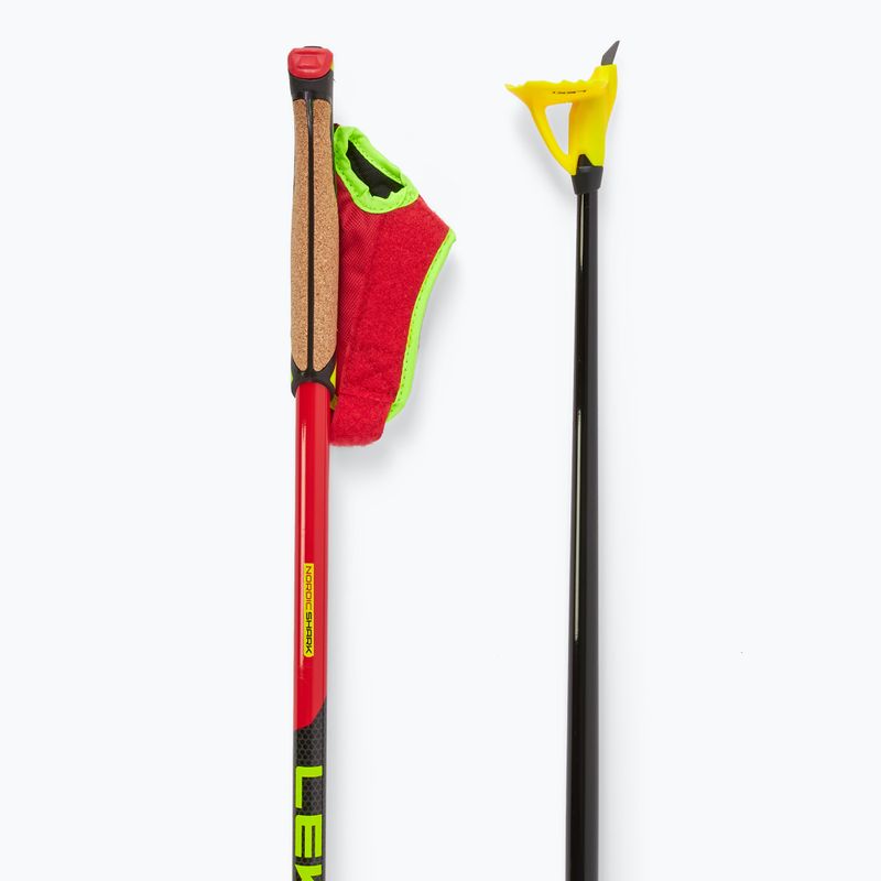 Lygumų slidinėjimo lazdos LEKI PRC 750 bright red/ neon yellow/ black 3