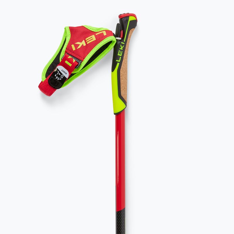 Lygumų slidinėjimo lazdos LEKI PRC 750 bright red/ neon yellow/ black 4
