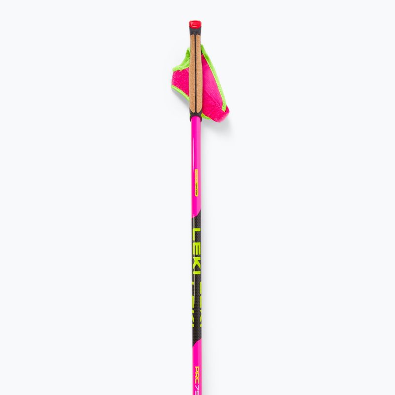 Lygumų slidinėjimo lazdos LEKI PRC 750 neon pink/ neon yellow/ black 2