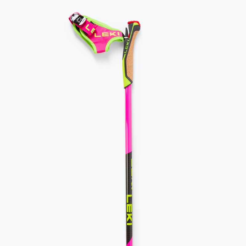 Lygumų slidinėjimo lazdos LEKI PRC 750 neon pink/ neon yellow/ black 4