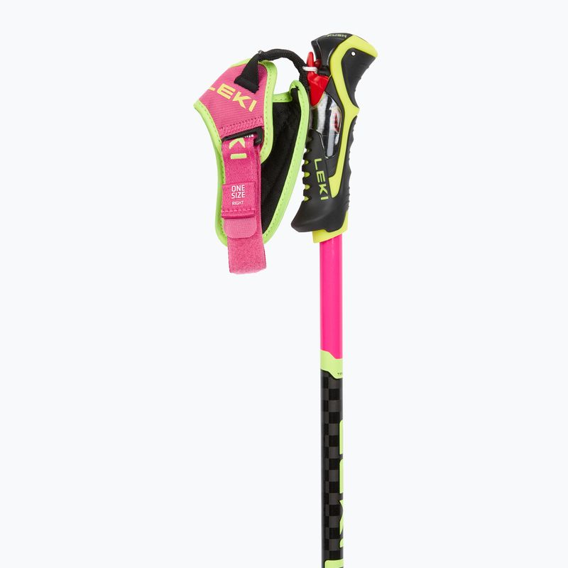 Slidinėjimo lazdos LEKI Venom SL 3D neon pink/black/neon yellow 2
