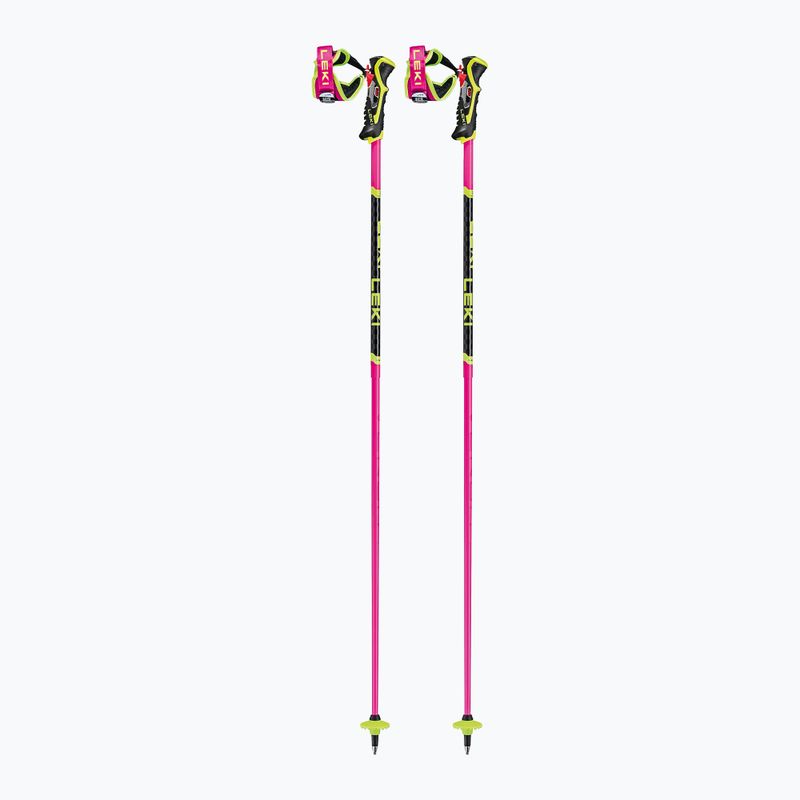 Slidinėjimo lazdos LEKI Venom SL 3D neon pink/black/neon yellow
