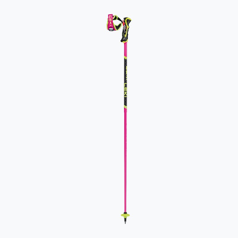 Slidinėjimo lazdos LEKI Venom SL 3D neon pink/black/neon yellow 2