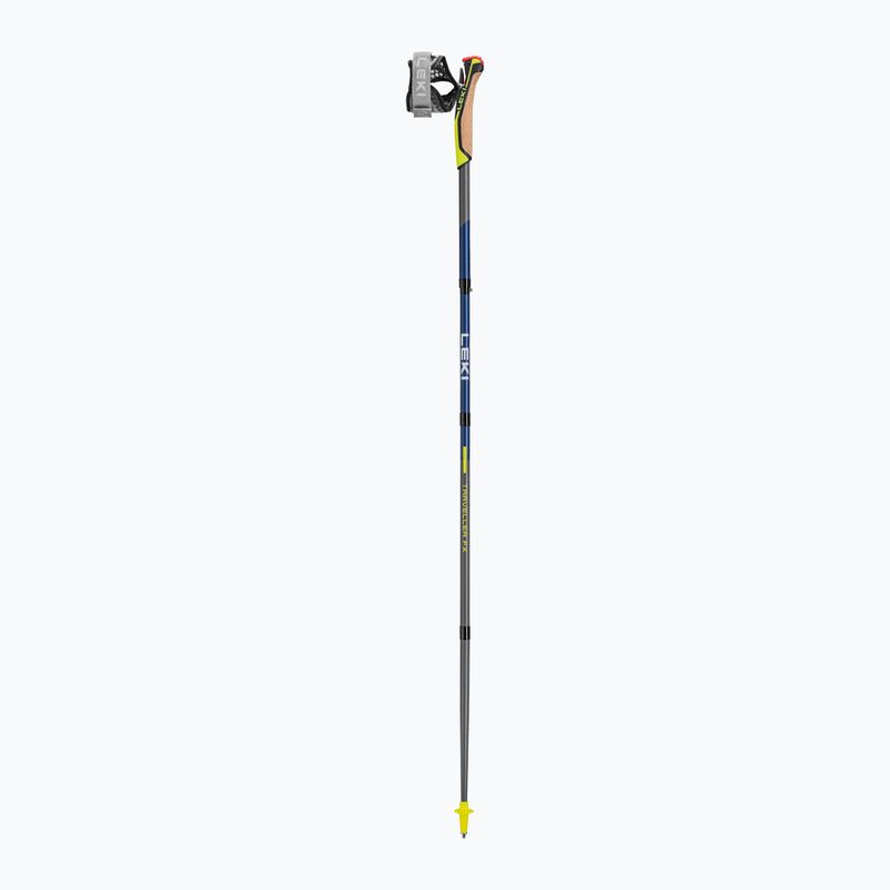 LEKI Traveller FX.One Carbon šiaurietiško ėjimo lazdos tamsiai mėlynos ir sidabrinės spalvos 65325821110