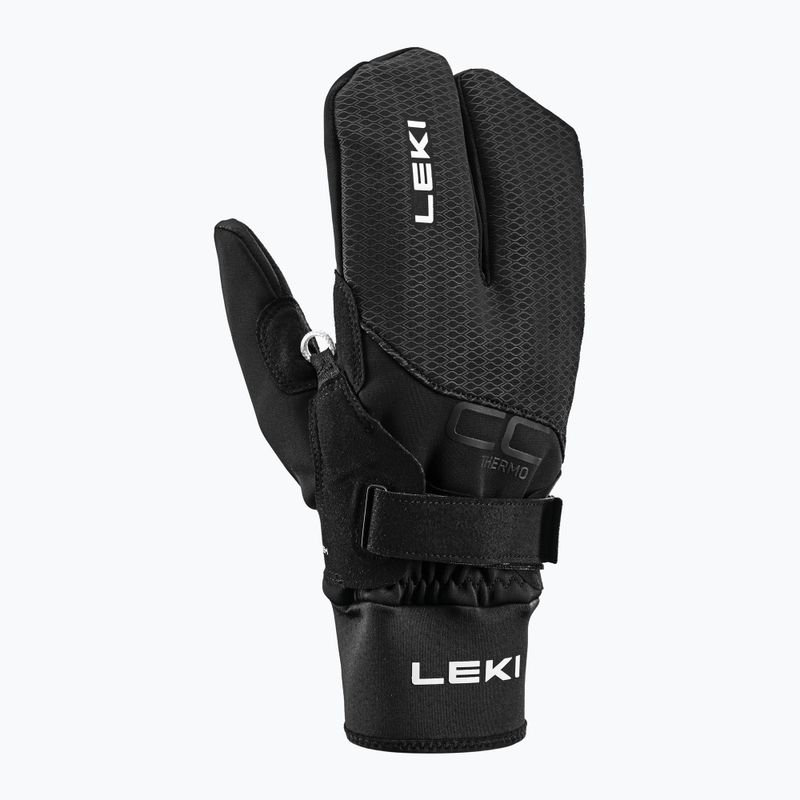 Slidinėjimo pirštinės LEKI CC Thermo Shark Lobster (2+2) black