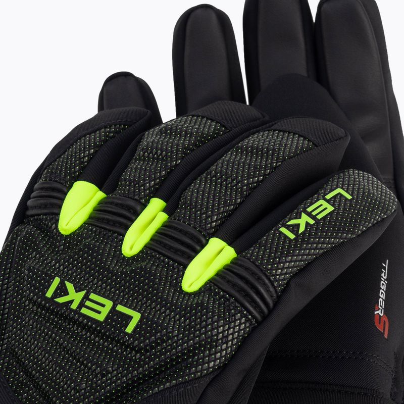 LEKI Race Coach C-Tech S vaikiška slidinėjimo pirštinė juoda 652803701 4