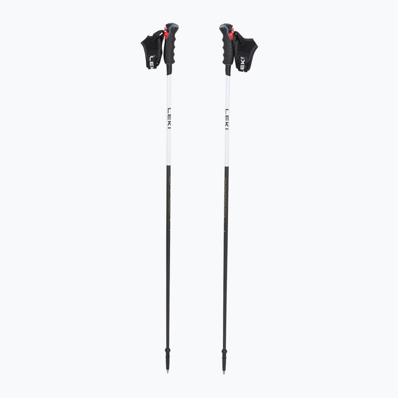 Moteriškos slidinėjimo lazdos LEKI Carbon 14 3D natural carbon/ white/ gold