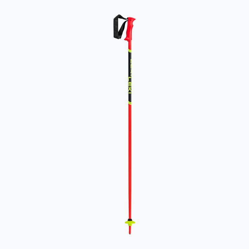 Vaikiškos slidinėjimo lazdos LEKI Racing bright red/ black/ neon yellow 2